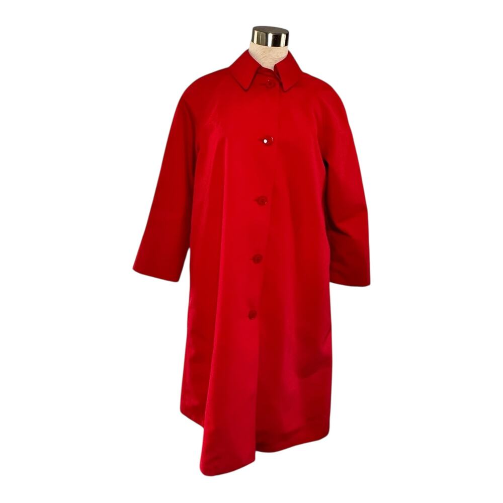 Misty Harbor Vintage 12P Red Trench Coat Zepel Treated
